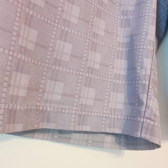 Adidas | Men's Gray Climalite Performance Flat Front Plaid Golf Shorts (Size 32) - Picture 7 of 14